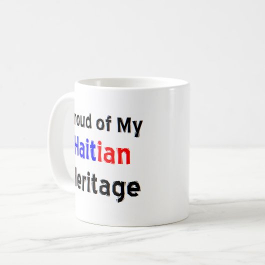 haitische Kaffeekaffee-Tasse Kaffeetasse (Vorderseite Links)