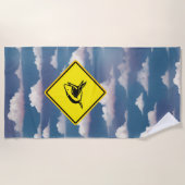 Haiwarnzeichen Strandtuch (Vorderseite)