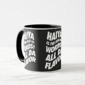 Haiya ist der MSG - Onkel Roger T - Shirt Tasse (Vorderseite Links)