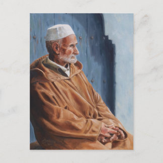 Haj - Postkartenmalerei eines Marokkaners Postkarte