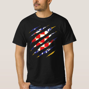 Hajduk Split Hrvatska Torcida Kroatischer Fußball T-Shirt