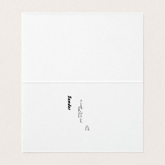 Haji Firuz gefaltete Karte (Innenseite Aufgefaltet)