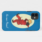 Haji Firuz in Rot mit schwarzem Gesicht und Tambou Case-Mate iPhone Hülle (Rückseite (Horizontal))