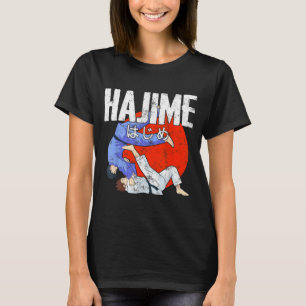 Hajime Lustiges Judo Sport Japanische Kampfkunst T-Shirt