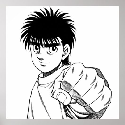 Hajime No Ippo Tshirt Poster (Vorne)