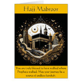 Hajj Glückwunschkarte (Vorne)