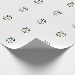 Hajj Mabroor Green und Golden Arabic-Skripte Geschenkpapier