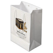 HAJJ MABRUR PERSONALISIERT MITTLERE GESCHENKTÜTE (Vorderseite Schrägansicht)