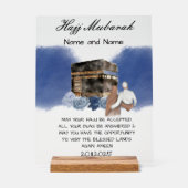 Hajj Mubarak Acryl Acrylschild (Vorderseite)