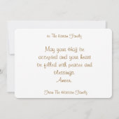 Hajj Mubarak Card  Umra Greeting Card  Einladung (Rückseite)