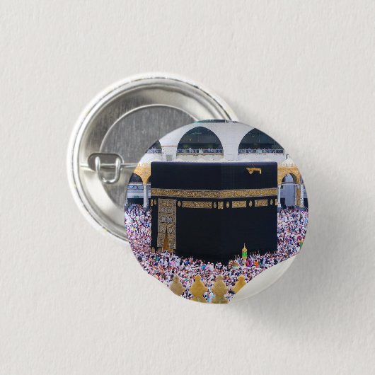Hajj Mubarak Heilige Kaaba Mecca Islamische Devova Button (Vorne & Hinten)