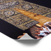 Hajj Mubarak Heilige Kaaba Mecca Islamische Devova Poster (Ecke)
