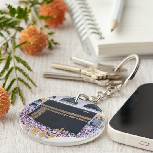 Hajj Mubarak Heilige Kaaba Mecca Islamische Devova Schlüsselanhänger (Vorderseite rechts)