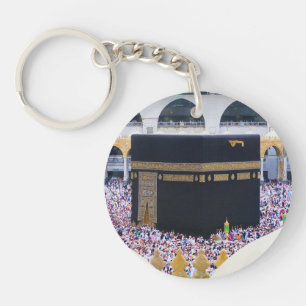 Hajj Mubarak Heilige Kaaba Mecca Islamische Devova Schlüsselanhänger