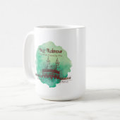 Hajj Mubarak, Heiliger Kaaba in Mekka, Saudi-Arabi Kaffeetasse (Vorderseite Links)