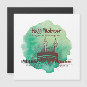 Hajj Mubarak, Heiliger Kaaba in Mekka, Saudi-Arabi Magnetkarte