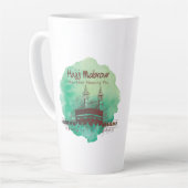 Hajj Mubarak, Heiliger Kaaba in Mekka, Saudi-Arabi Milchtasse (Linke Ecke)