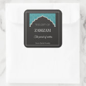 hajj mubarak Sticker, Hajj tabaruk Quadratischer Aufkleber (Tasche)