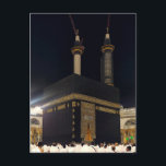 Hajj Pilgrims an der Kaaba, Mekka Postkarte<br><div class="desc">Hajj Pilger Ansammlung für das frühmorgendliche Fajr Gebet am Kaaba in Mekka,  Saudi-Arabien</div>