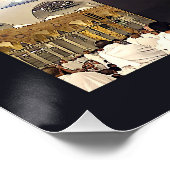 Hajj Pilgrims in Fajr, Kaaba, Mekka, Saudi-Arabien Poster (Ecke)