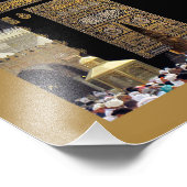 Hajj Pilgrims in Kaaba, Mekka, Saudi-Arabien Fotodruck (Ecke)