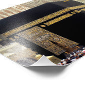 Hajj Pilgrims in Kaaba, Mekka, Saudi-Arabien Fotodruck (Ecke)