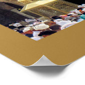 Hajj Pilgrims in Kaaba, Mekka, Saudi-Arabien Poster (Ecke)