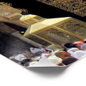Hajj Pilgrims in Kaaba, Mekka, Saudi-Arabien Poster (Ecke)