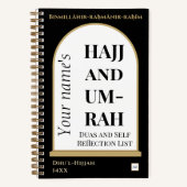 Hajj und Umrah Duas und das Pocketbook zur Selbstr Notizblock (Vorderseite)