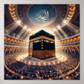 HajjMeal&NightViewofKaabaAI Poster (Vorne)