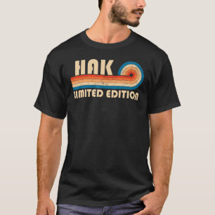 HAK Nachname Retro Vintag 80er 90er Geburtstag Wie T-Shirt