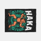 Haka Dance Funny Maori Dance Culture Outfit Fleecedecke (Vorderseite (Horizontal))