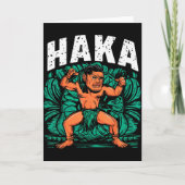Haka Dance Funny Maori Dance Culture Outfit Karte (Vorderseite)