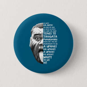 Haka Neuseeland Maori Neuseeland Fans Rugby Button