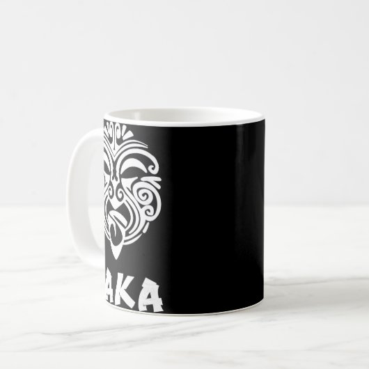 Haka New Zealand Rugby Fans Maori Haka Dance Kaffeetasse (Vorderseite Links)