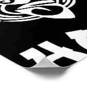 Haka New Zealand Rugby Fans Maori Haka Dance Poster (Ecke)