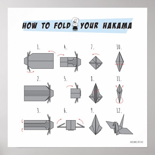 Hakama Origami Poster (Vorne)
