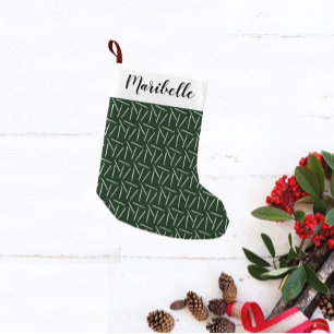 Häkchen Druckknöpfe Individuelle Name/Farbkunst Gr Kleiner Weihnachtsstrumpf
