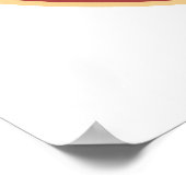 Häkchen-Gesicht - Häkchen, Cr/ Rot. Poster (Ecke)
