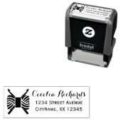 Häkchen ・ Handschuhe und Garnaufschrift / Text Permastempel (Beispiel)