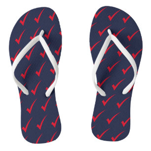 Häkchen-Symbol-Muster-Flip-Flops Badesandalen