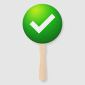 Häkchen X Mark Quiz Spiel Paddel Zeichen Fächer (Vorderseite)