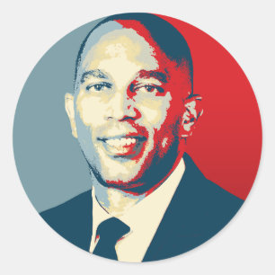 Hakeem Jeffries Classic Hope Round Sticker