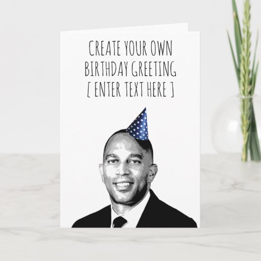 Hakeem Jeffries Custom Birthday Card Karte (Vorderseite)
