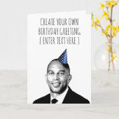 Hakeem Jeffries Custom Birthday Card Karte (Gelbe Blume)