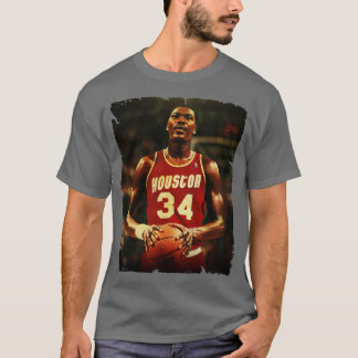 Hakeem Olajuwon Vintage Basketballgestaltung 1 T-Shirt