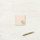 Häkel-Effekt Blumen Post-it Klebezettel (Auf Schreibtisch)