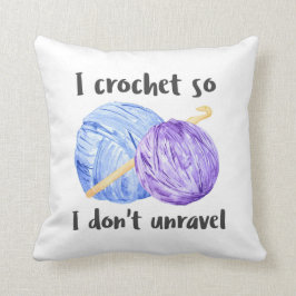 Häkelarbeit-Bälle des Garns Kissen