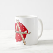 Häkelarbeit-Befreiungs-Fronten-Tasse Kaffeetasse (VorderseiteRechts)