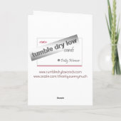 Häkelarbeit Doily danken Ihnen Dankeskarte (Rückseite)